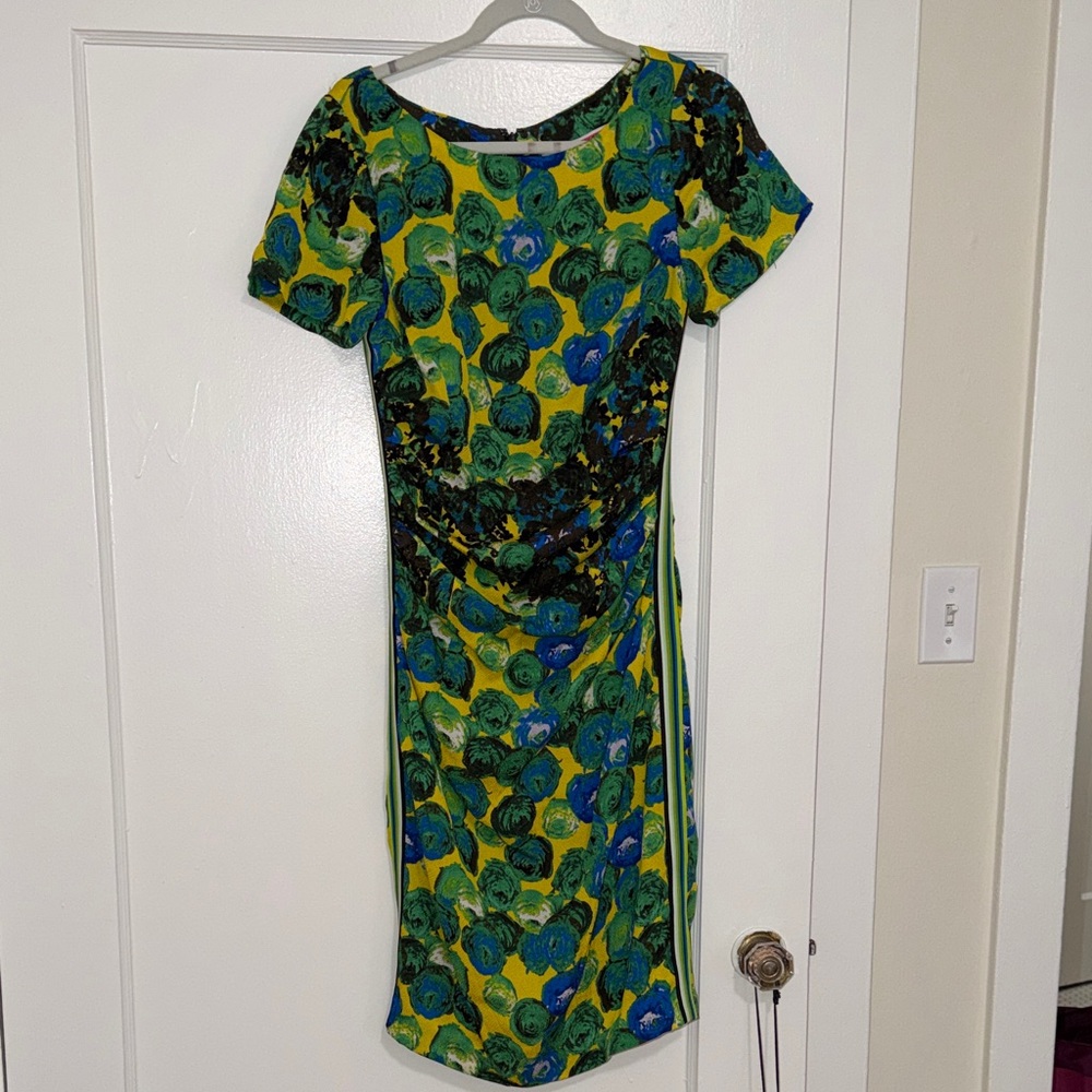 Tracy Reese Silk Floral Midi Dress